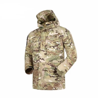 Мужская тактическая ветрозащитная одежда Зимняя куртка для тренировок на открытом воздухе